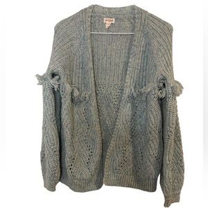 New Cat & Jack Multi Colored Fringe Cardigan